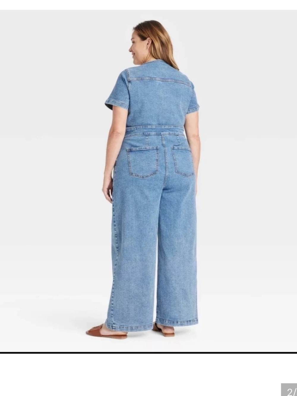 Ava & Viv Women’s Button up Jump Suit NWT - Picture 2 of 9
